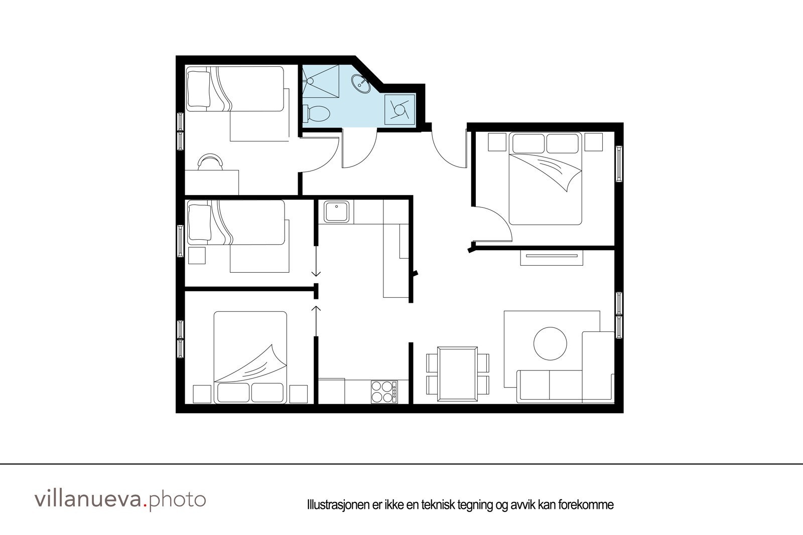 Plantegning Sofienberggata 9, snr. 3 Galleribilde