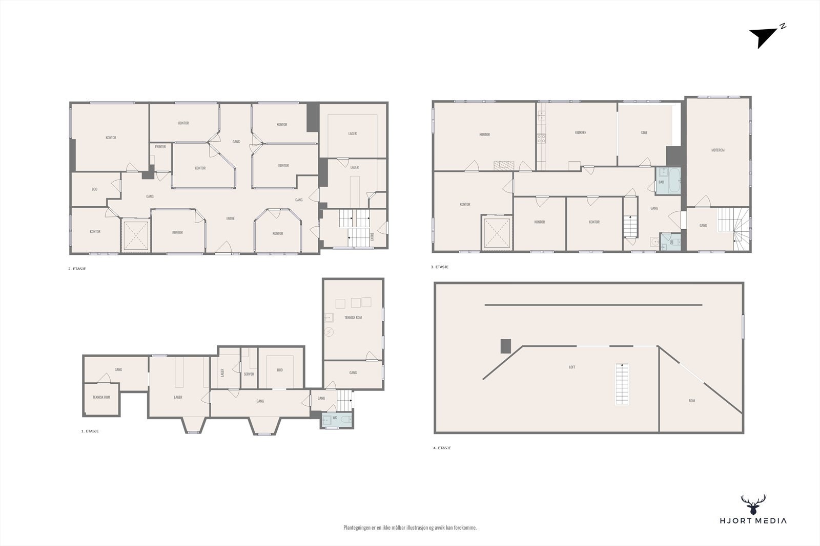 Plantegning Galleribilde