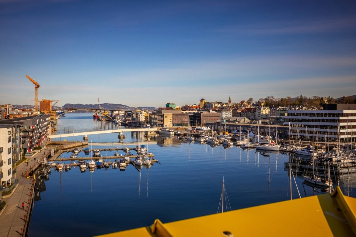 Flere solfylte felles takterrasser Galleribilde