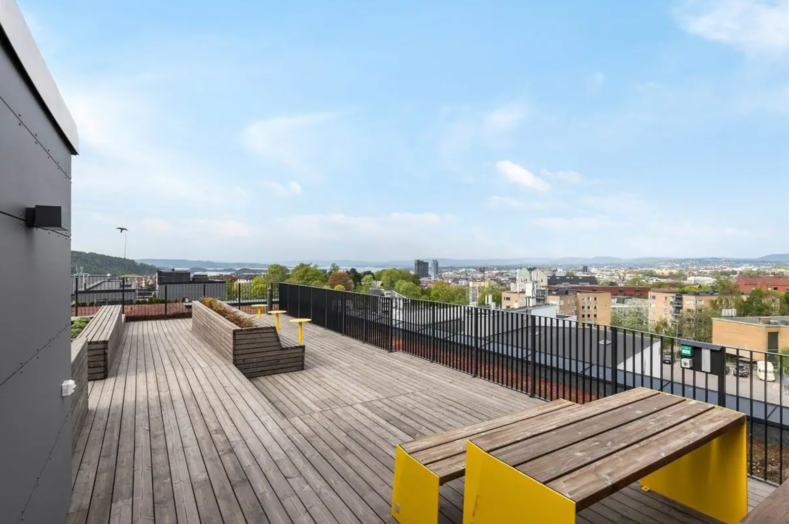 Sameiet har felles takterrasse med flott utsikt over Oslo Galleribilde