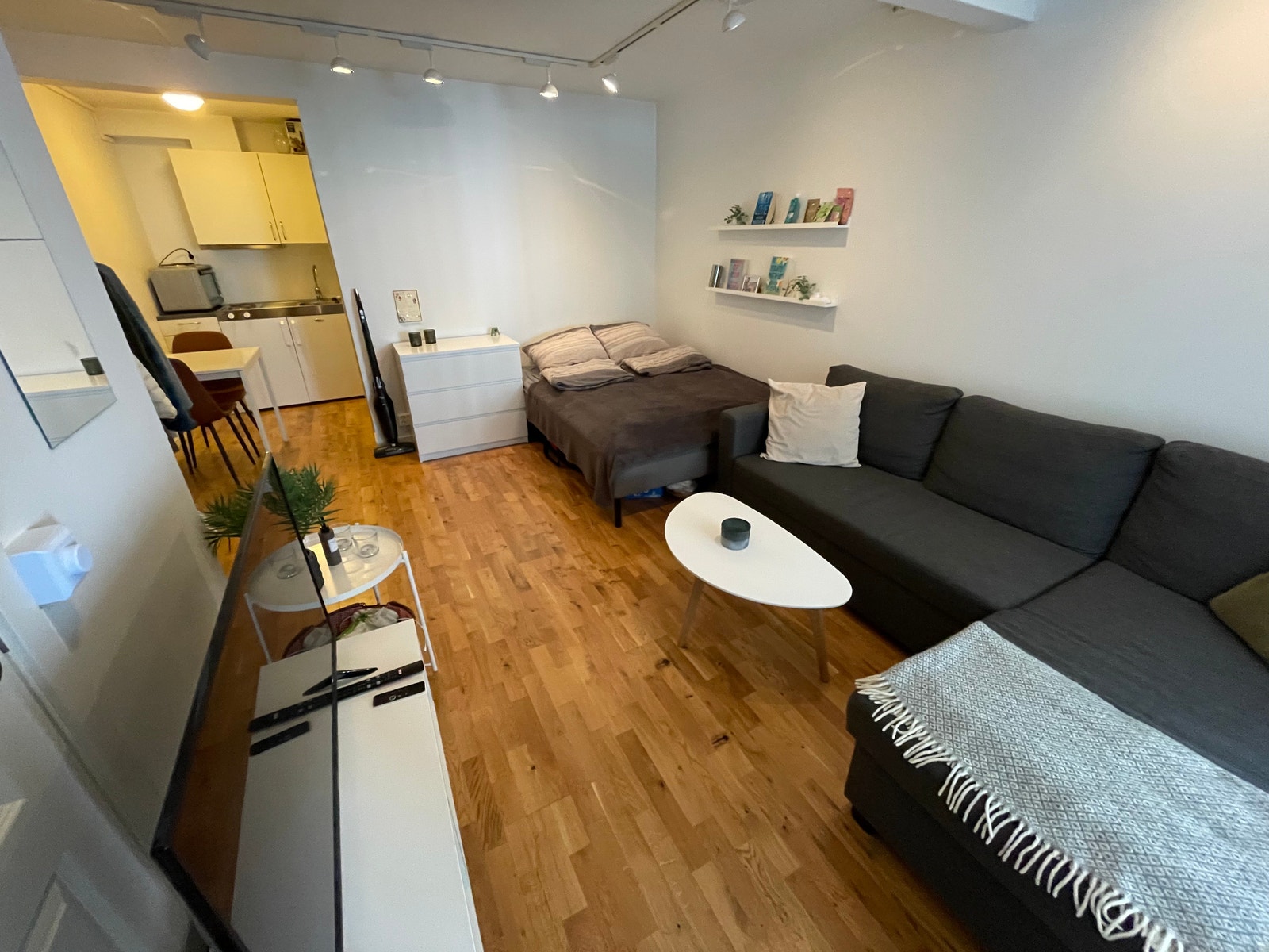 Fra tidligere leietaker med både dobbelseng og sofa. Galleribilde