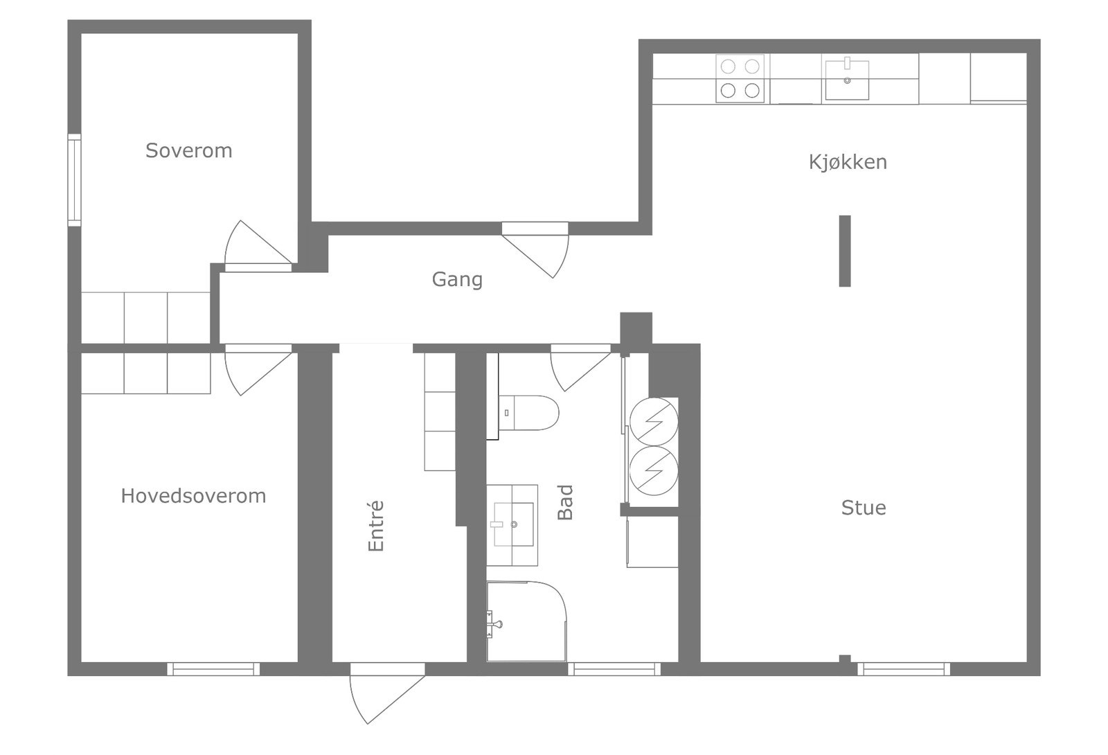 Plantegning Galleribilde