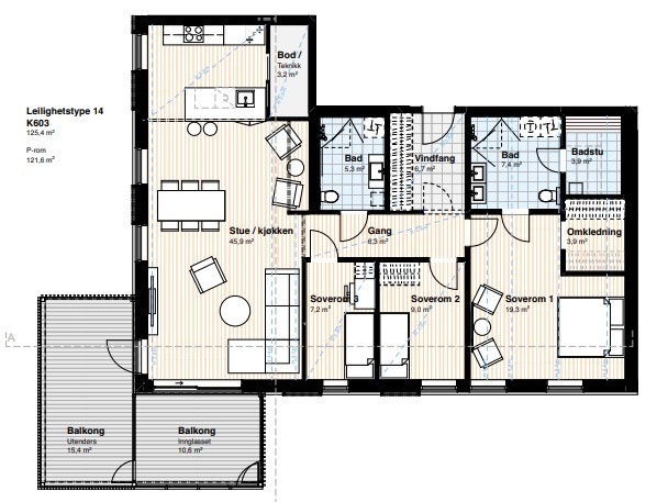 Plantegning Galleribilde