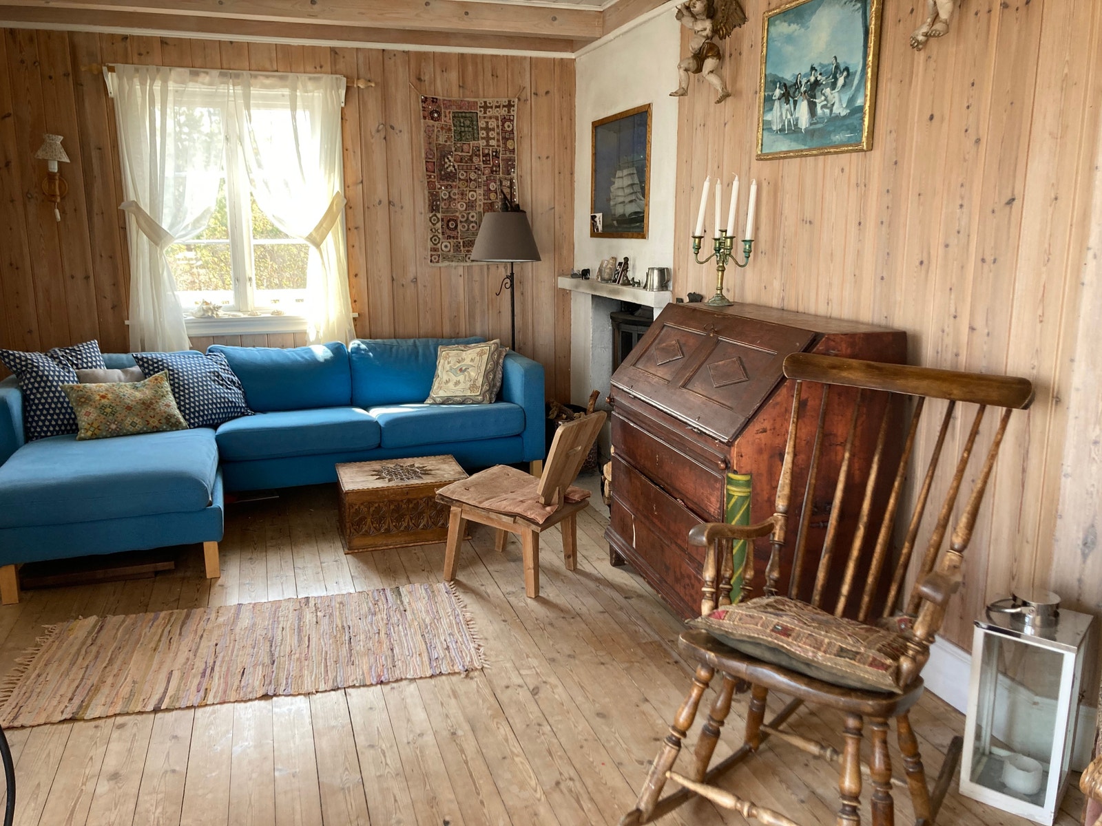 Hovedhuset - peisstue Galleribilde