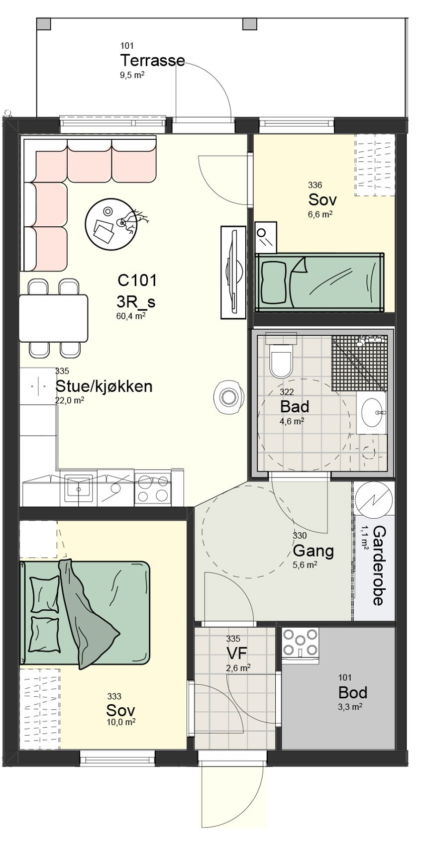 C101 Plan 1 Galleribilde