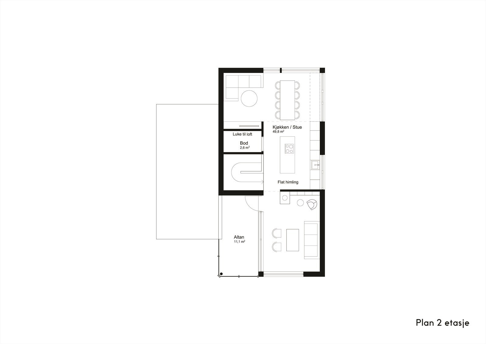 Hus B salgstegninger-1.et Galleribilde
