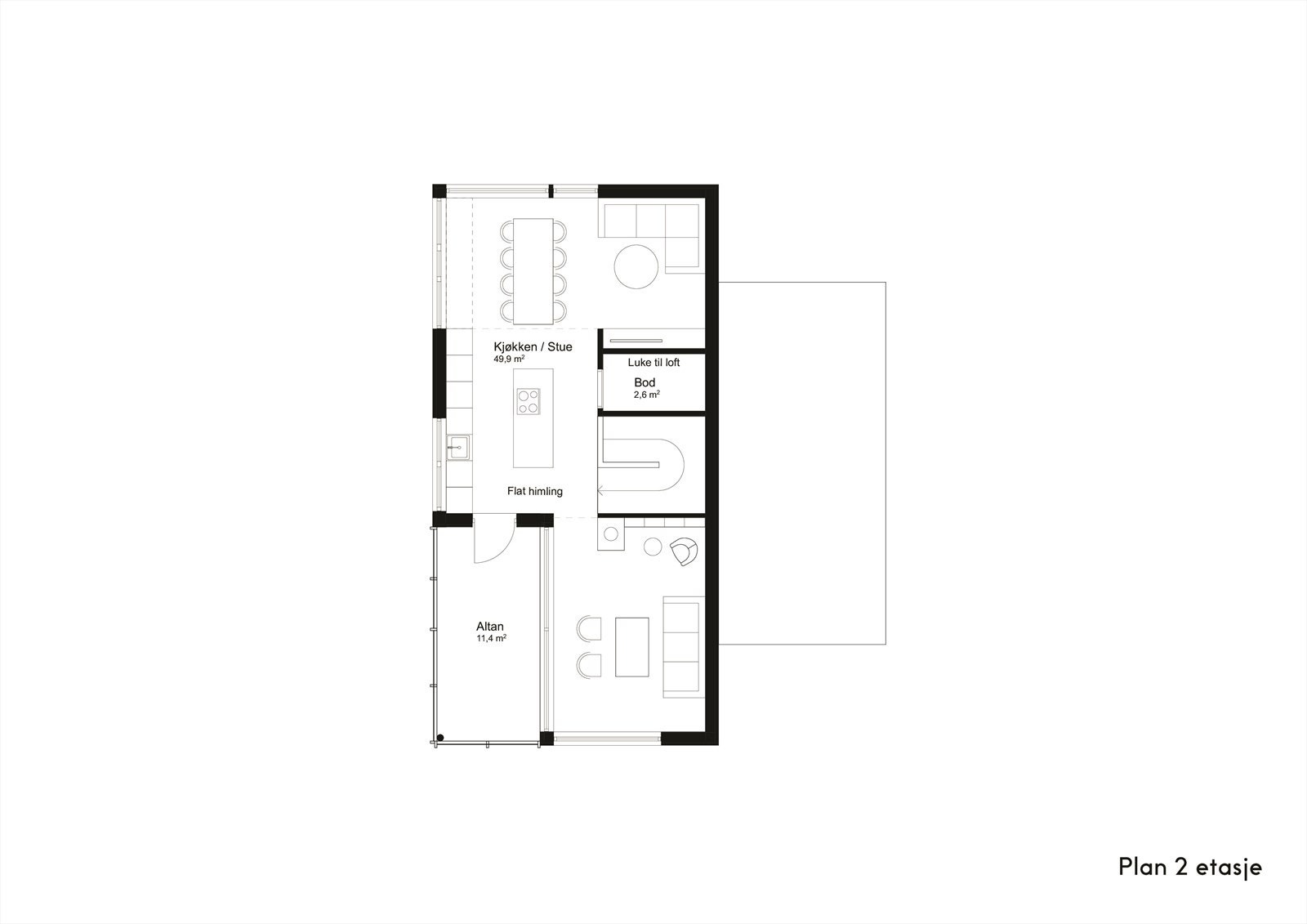 Hus A salgstegninger-2.et Galleribilde