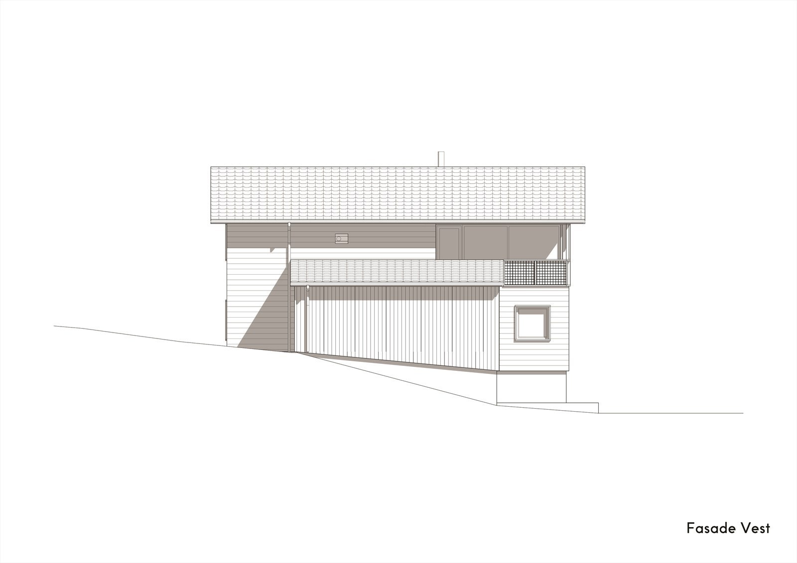 Hus B Fasade Vest Galleribilde