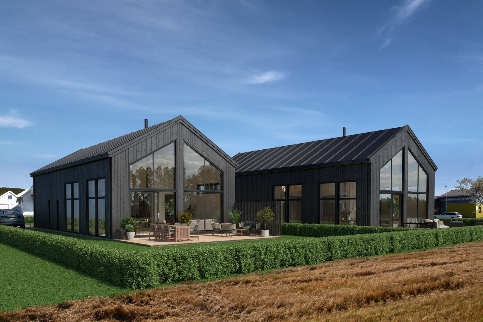 Prosjektet består av 2 eneboliger med sentral og barnevennlig beliggenhet på Kvislabakken. Boligene vil få en moderne utførelse med praktisk og gjennomtenkt planløsning med bl.a. 4 soverom og 2 baderom. Galleribilde