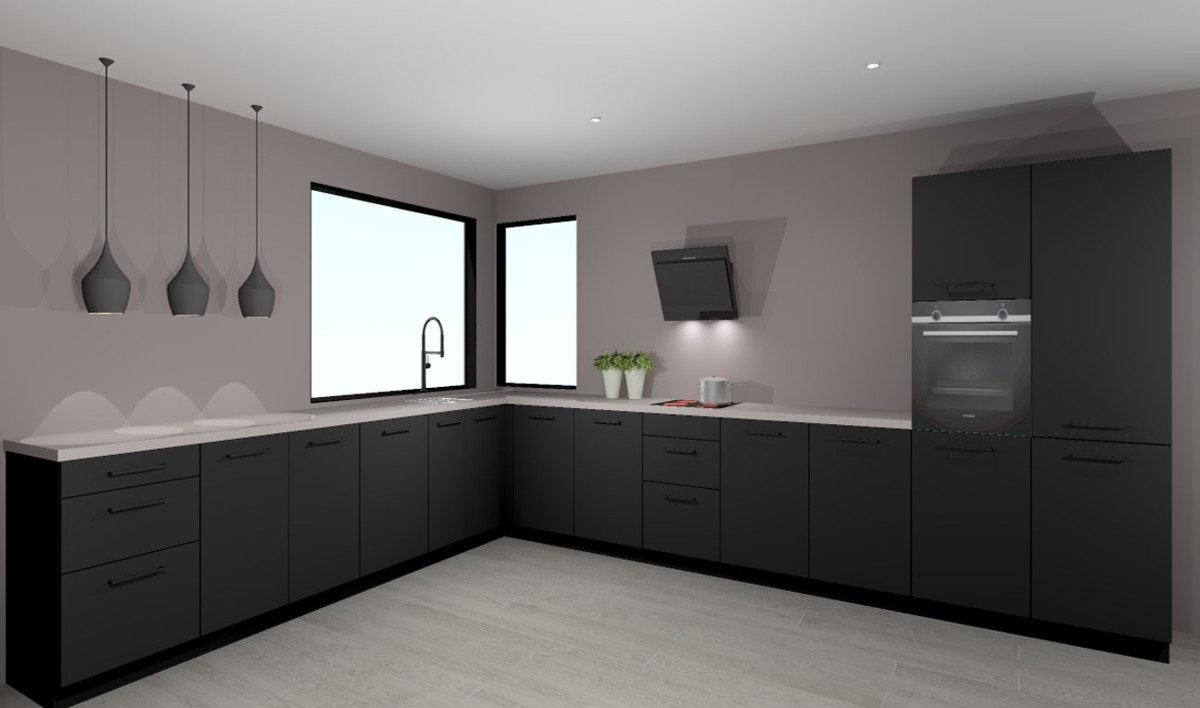 Kjøkken 5 boliger i rekke Galleribilde