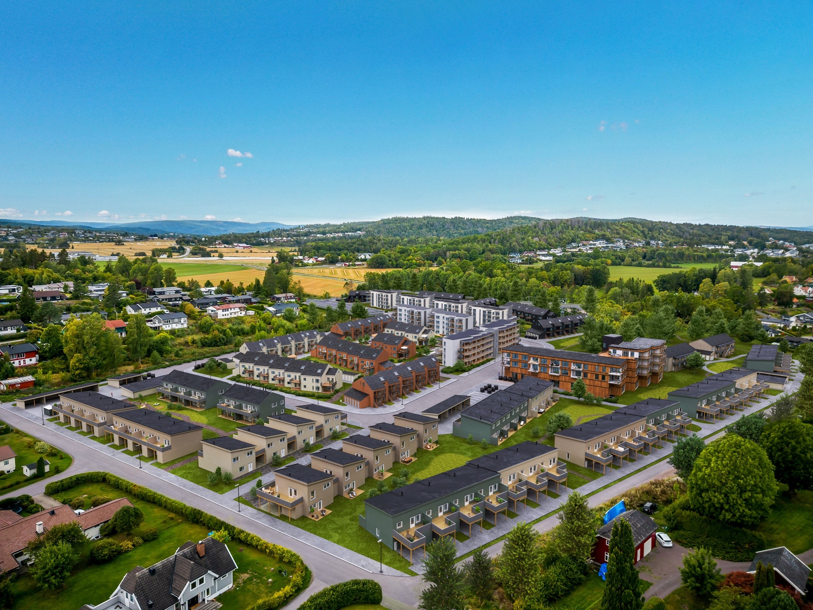 Oversiktsbilde hele Solbergjordet Galleribilde