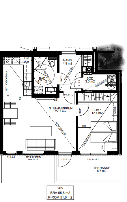 plantegning Galleribilde