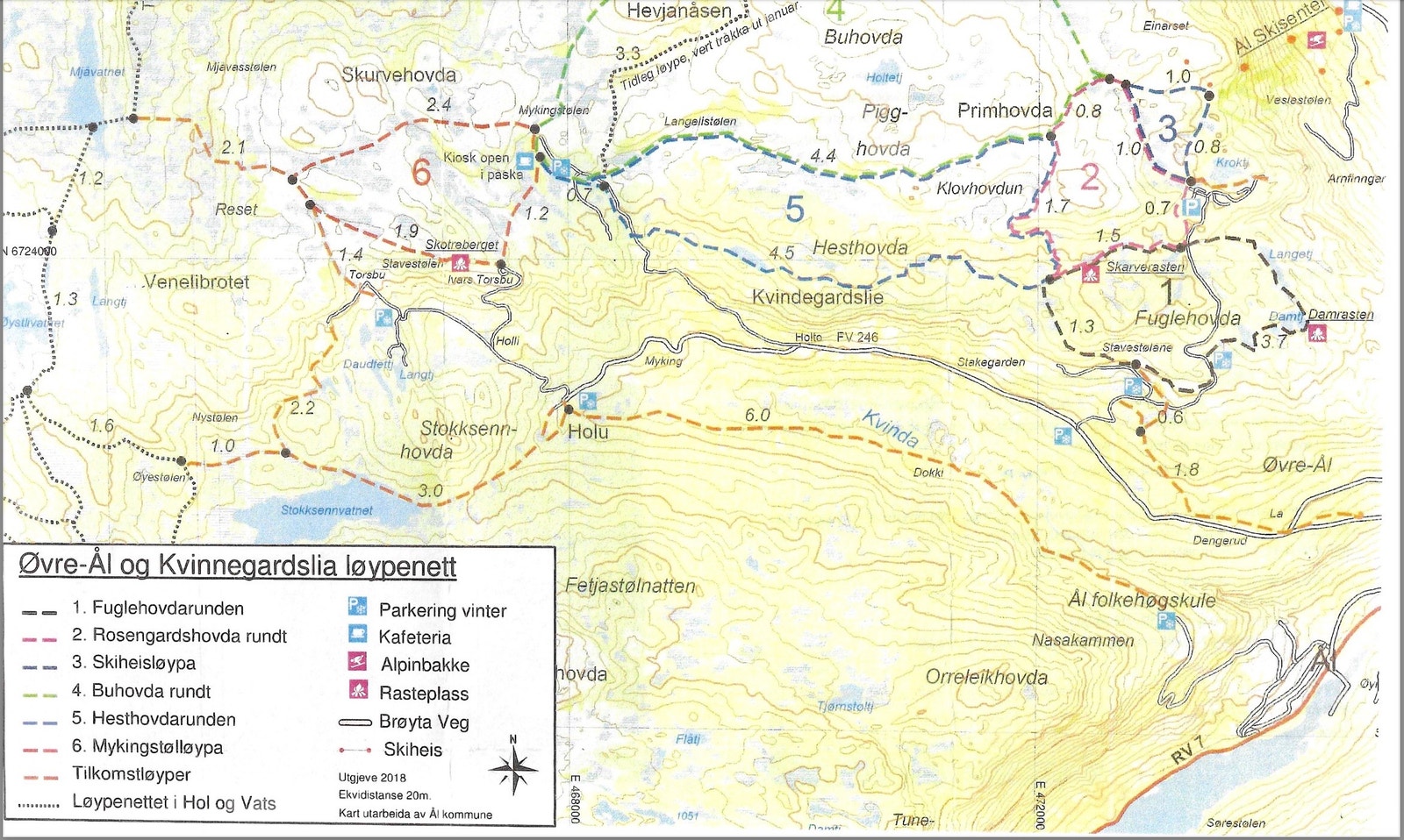 Løypekartet, Kvinnegardslia Galleribilde