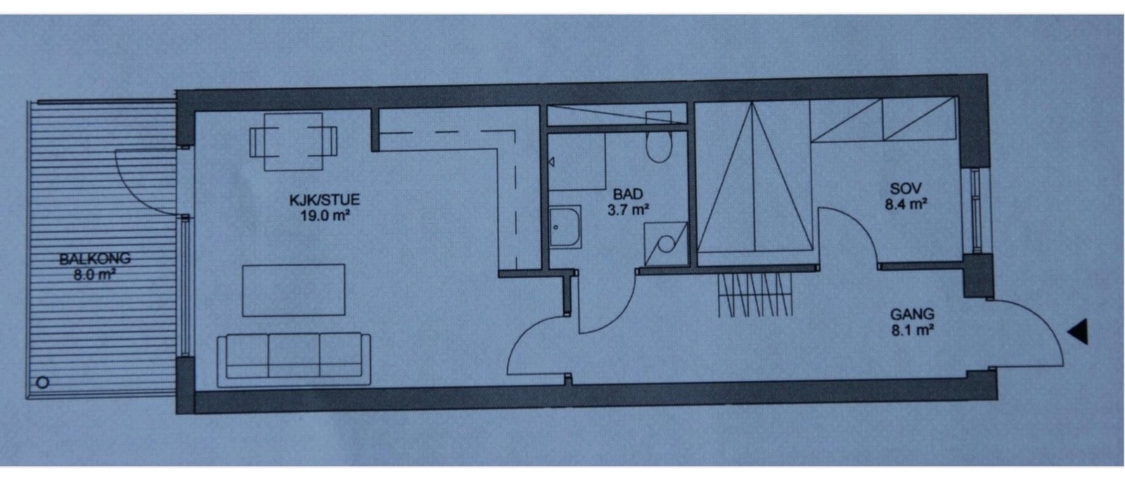 Plan tegning. Galleribilde