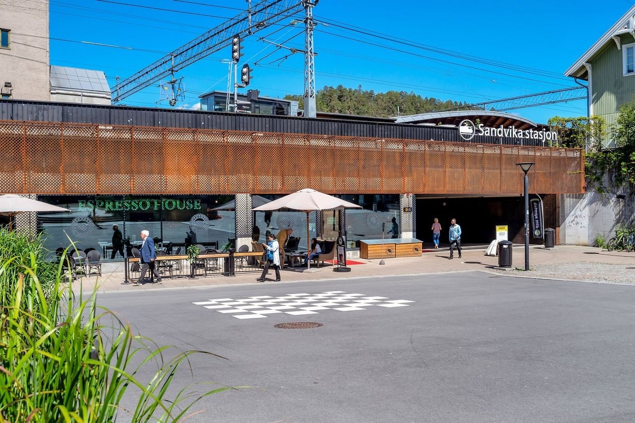 Kort vei til Sandvika togstasjon Galleribilde