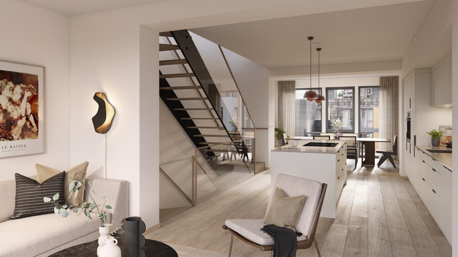Illustrasjon er fra stue/kjøkken i Townhouse. Avvik kan forekomme. Galleribilde