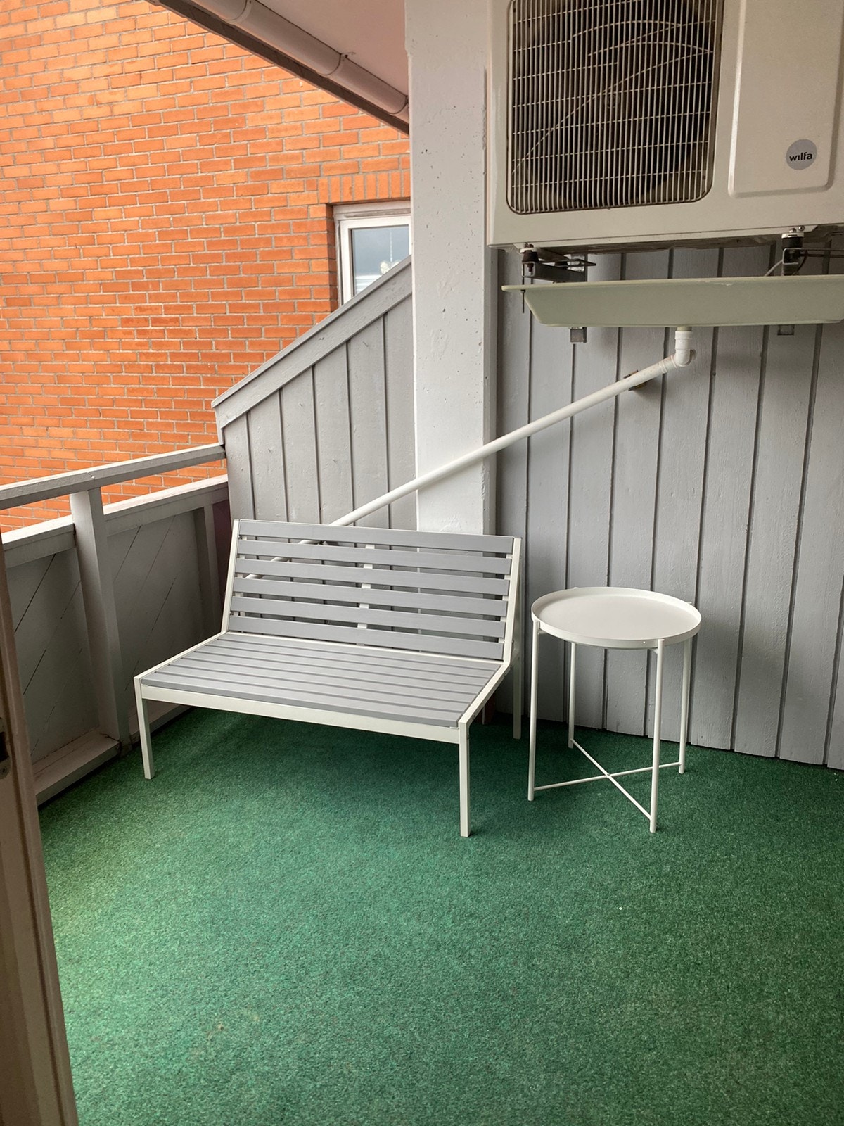 Balkong med utgang fra stue Galleribilde