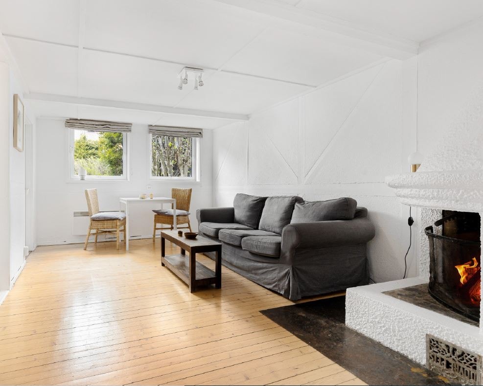 Stue med peis Galleribilde