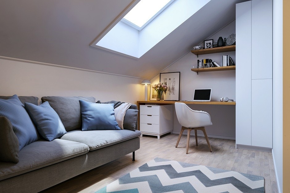 Oppholdsrom loft Galleribilde