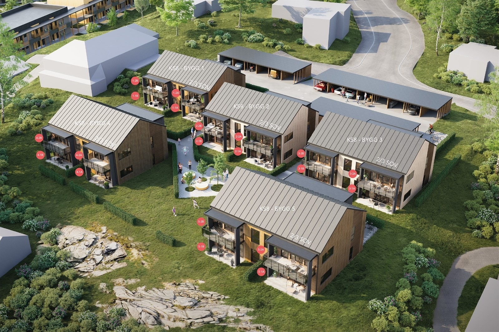 Leilighet 1-2A er beliggende i 2. etasje (illustrasjon) Galleribilde