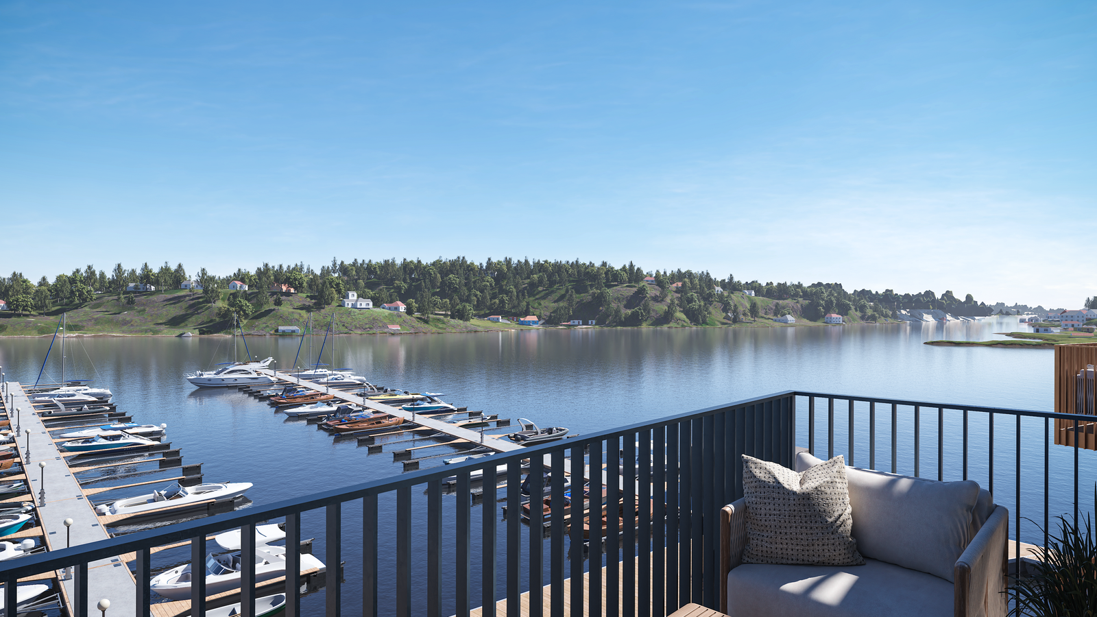 Utsikt fra en av balkongene Galleribilde