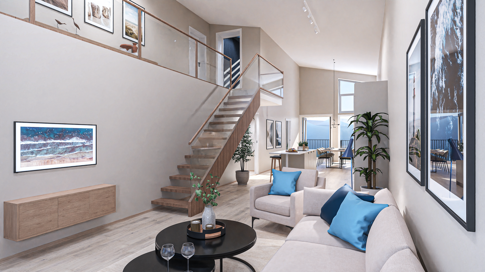 Leilighet med mesanin Galleribilde