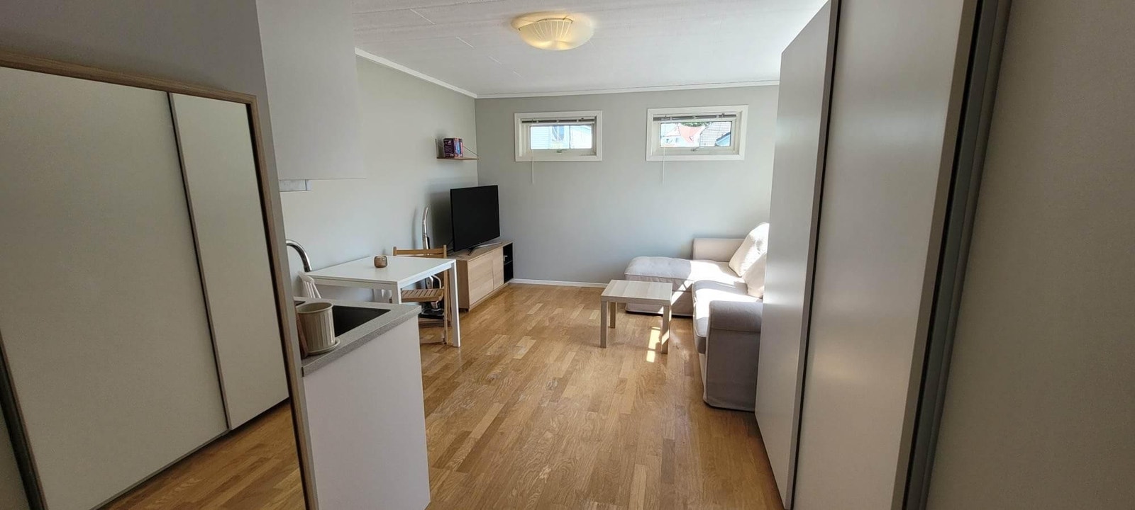 Det er et mindre tv der nå. Galleribilde