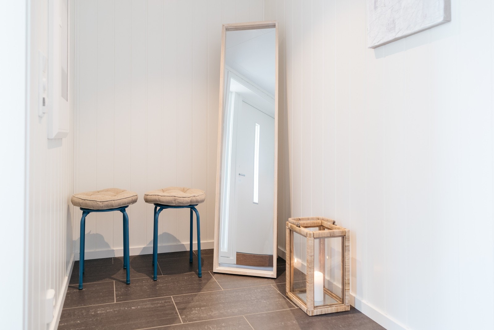 Flislagt gang med varmekabler Galleribilde