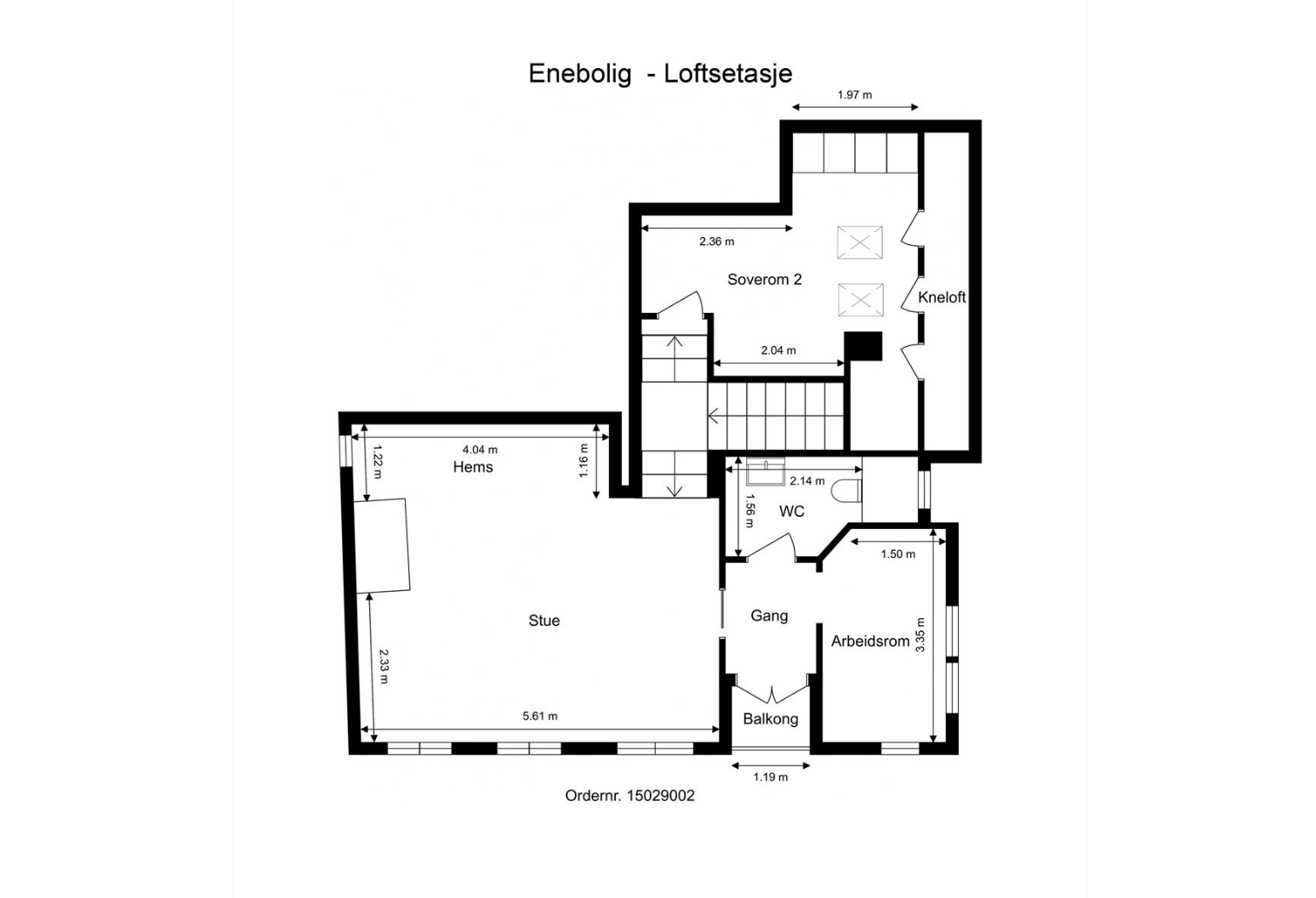 plantegning 2 etg. Galleribilde