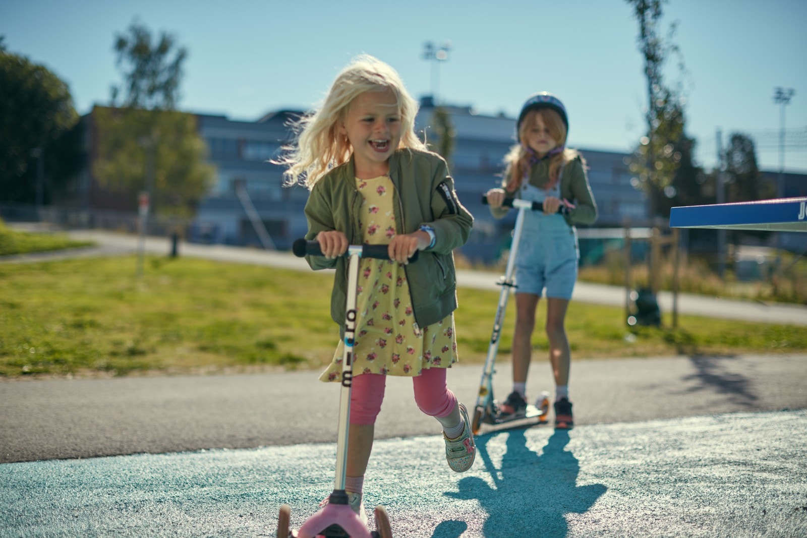 Bakkedalen med lekeplasser like ved Galleribilde