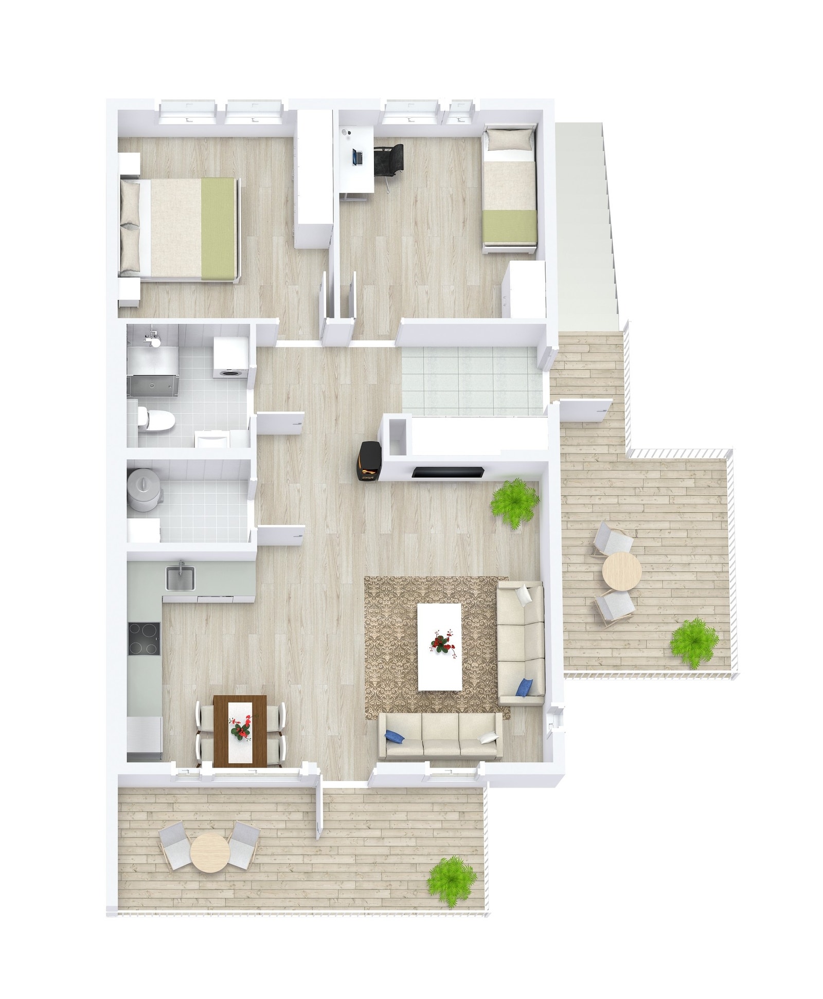 Planteikning leil. 4 i 2.etg. Galleribilde