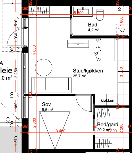 Plantegning Galleribilde