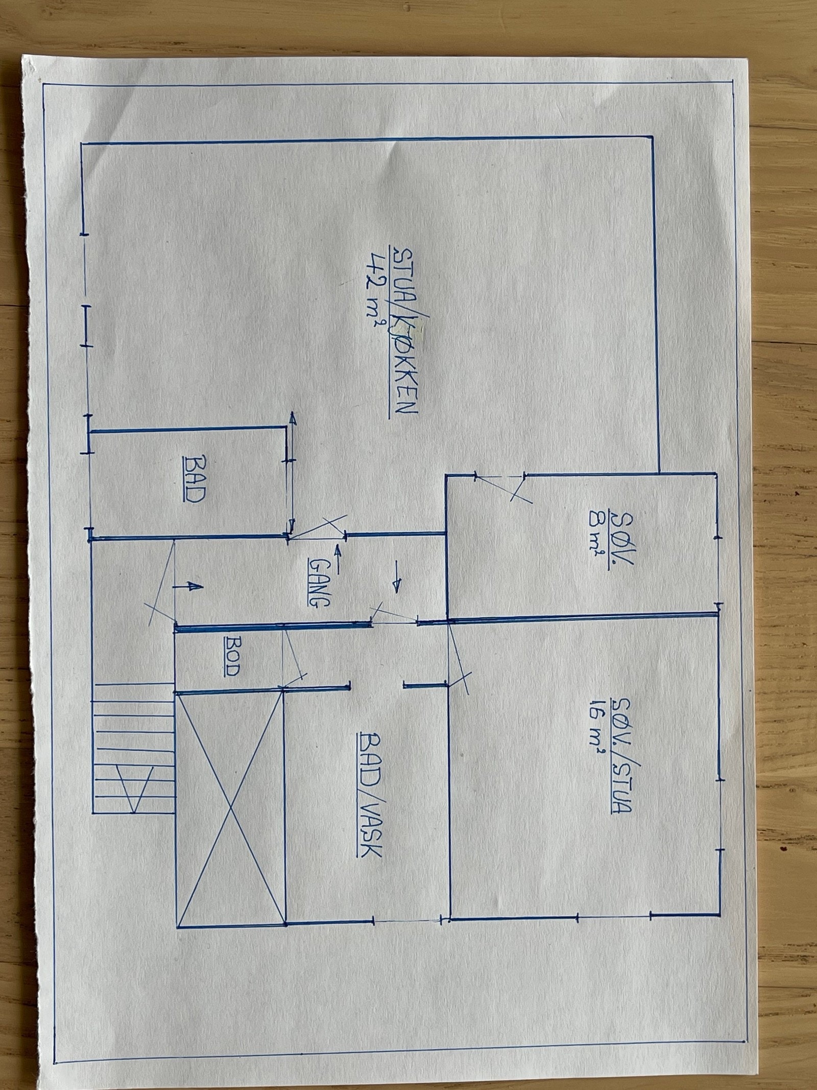Plan tegning Galleribilde
