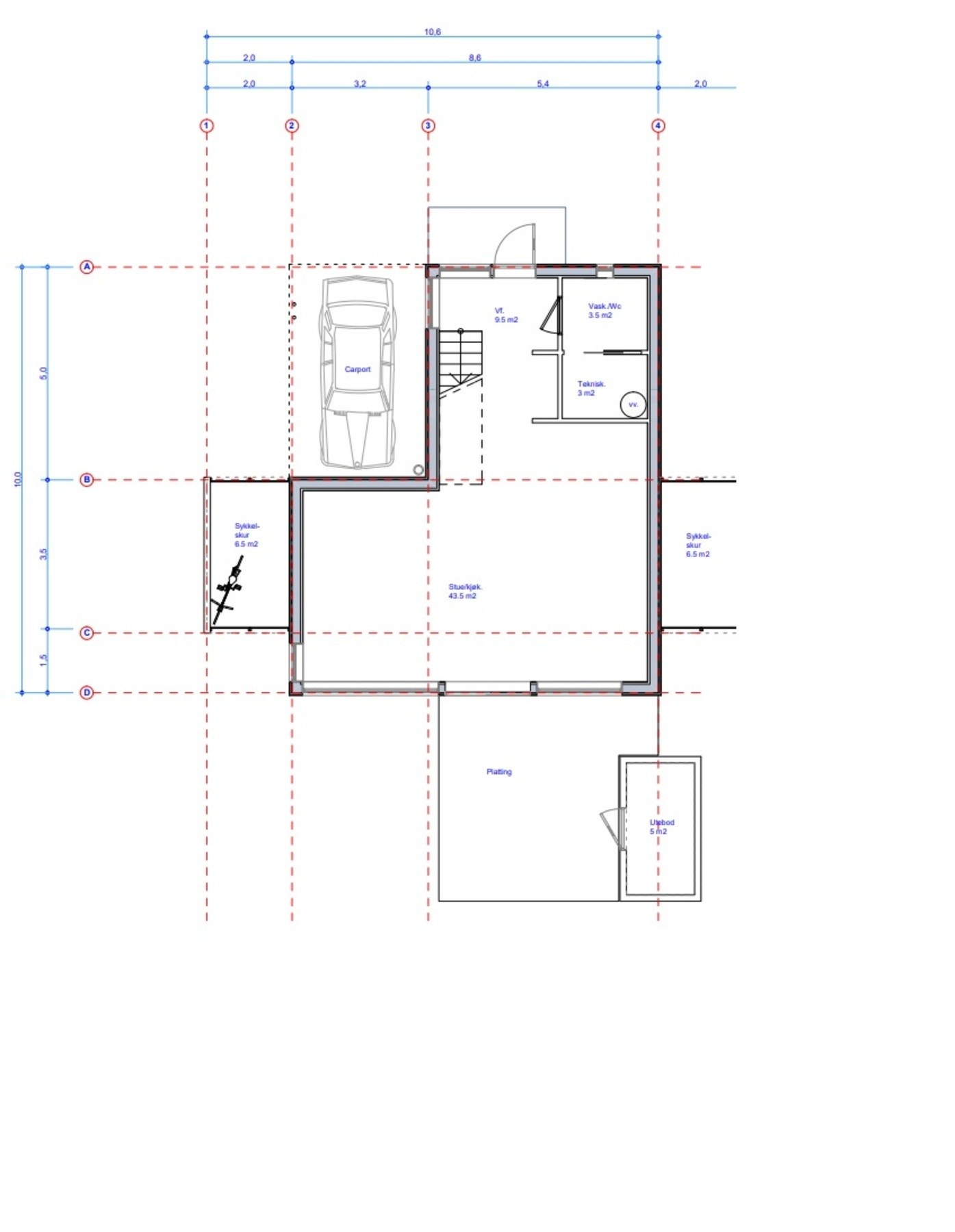 Plan 1.etasje Galleribilde