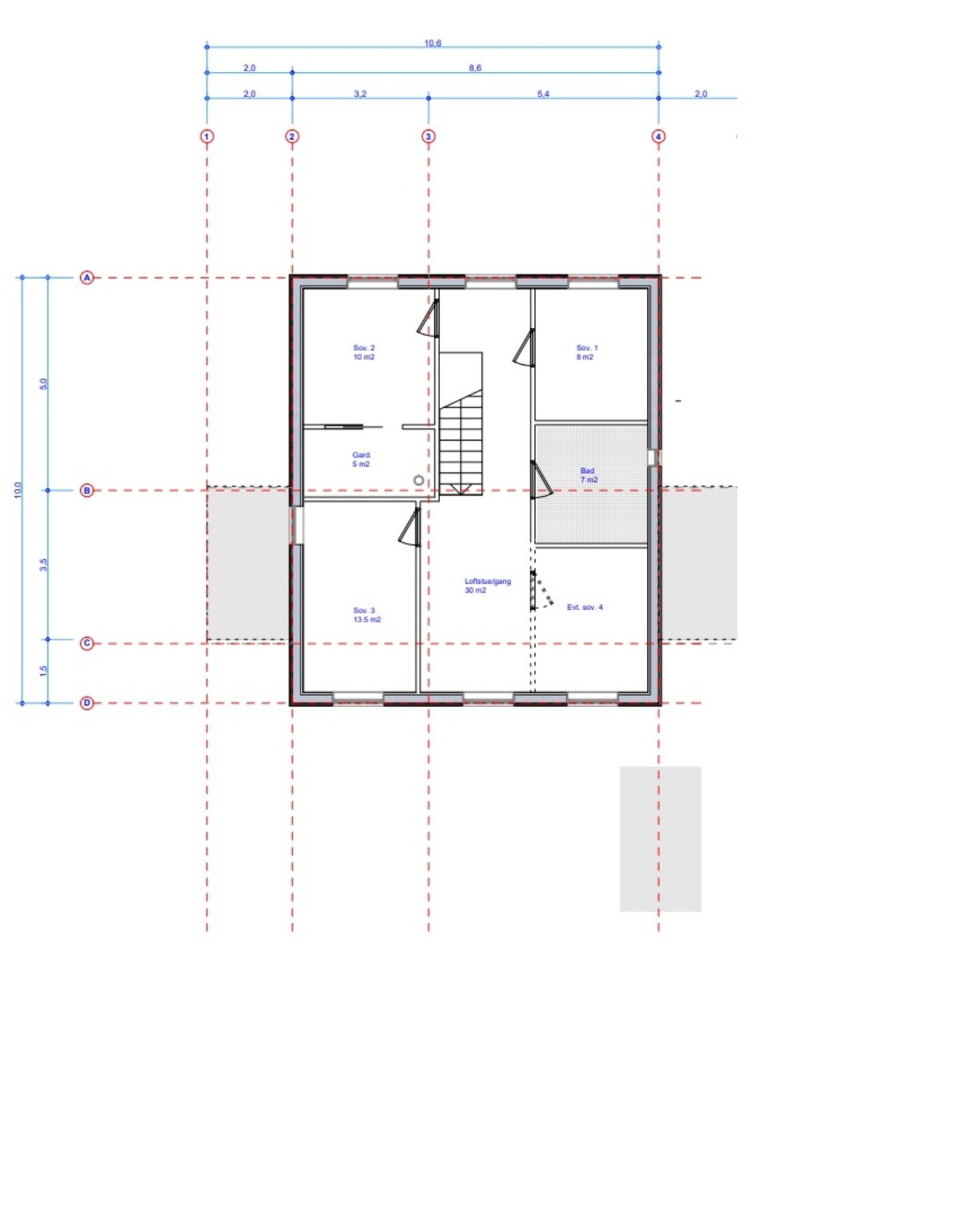 Plan 2.etasje Galleribilde