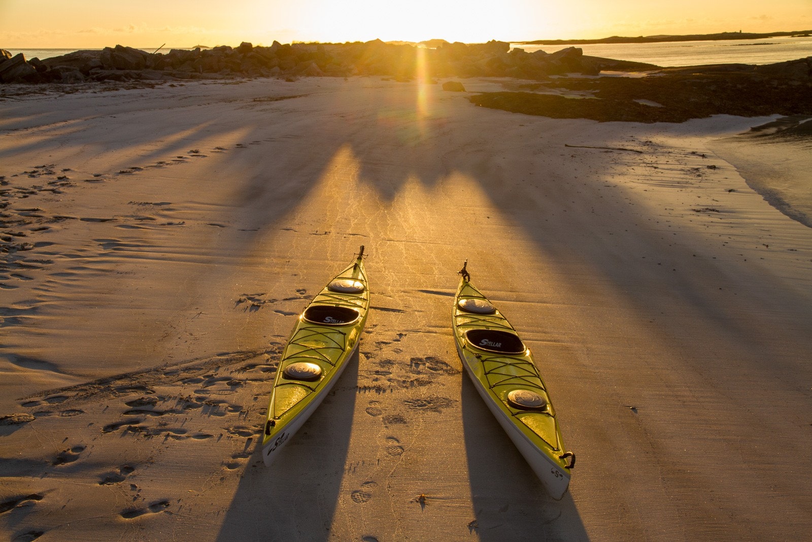 Solnedgang på Brukafjøra Galleribilde