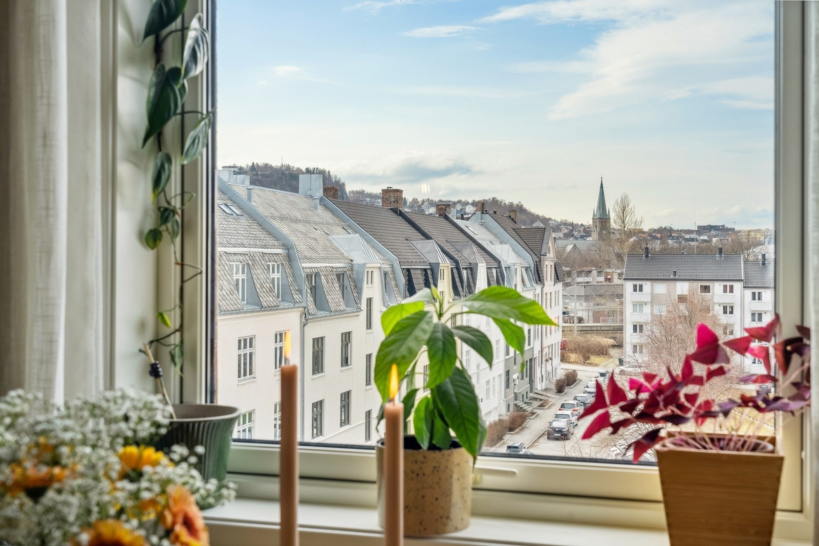 Utsikt fra spisebord Galleribilde