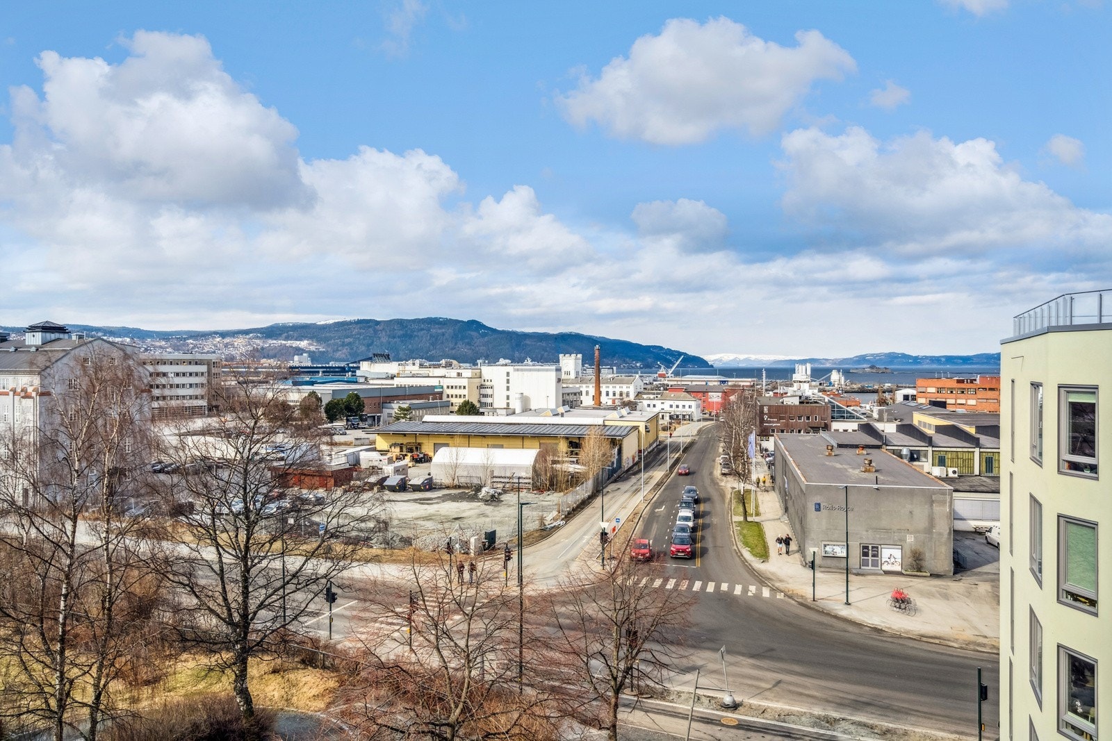 Utsikt fra balkongen Galleribilde