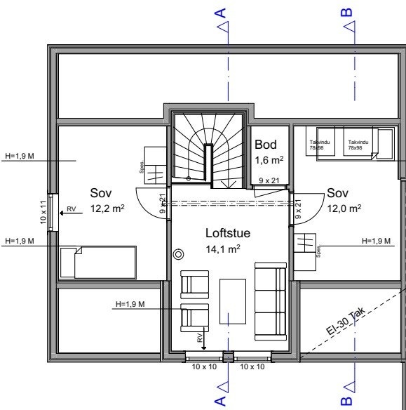 Plantegning seksjon 3 2. etasje.jpg Galleribilde
