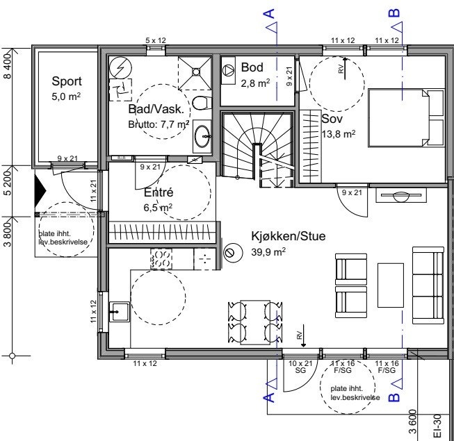 Plantegning seksjon 3 1. etasje.jpg Galleribilde