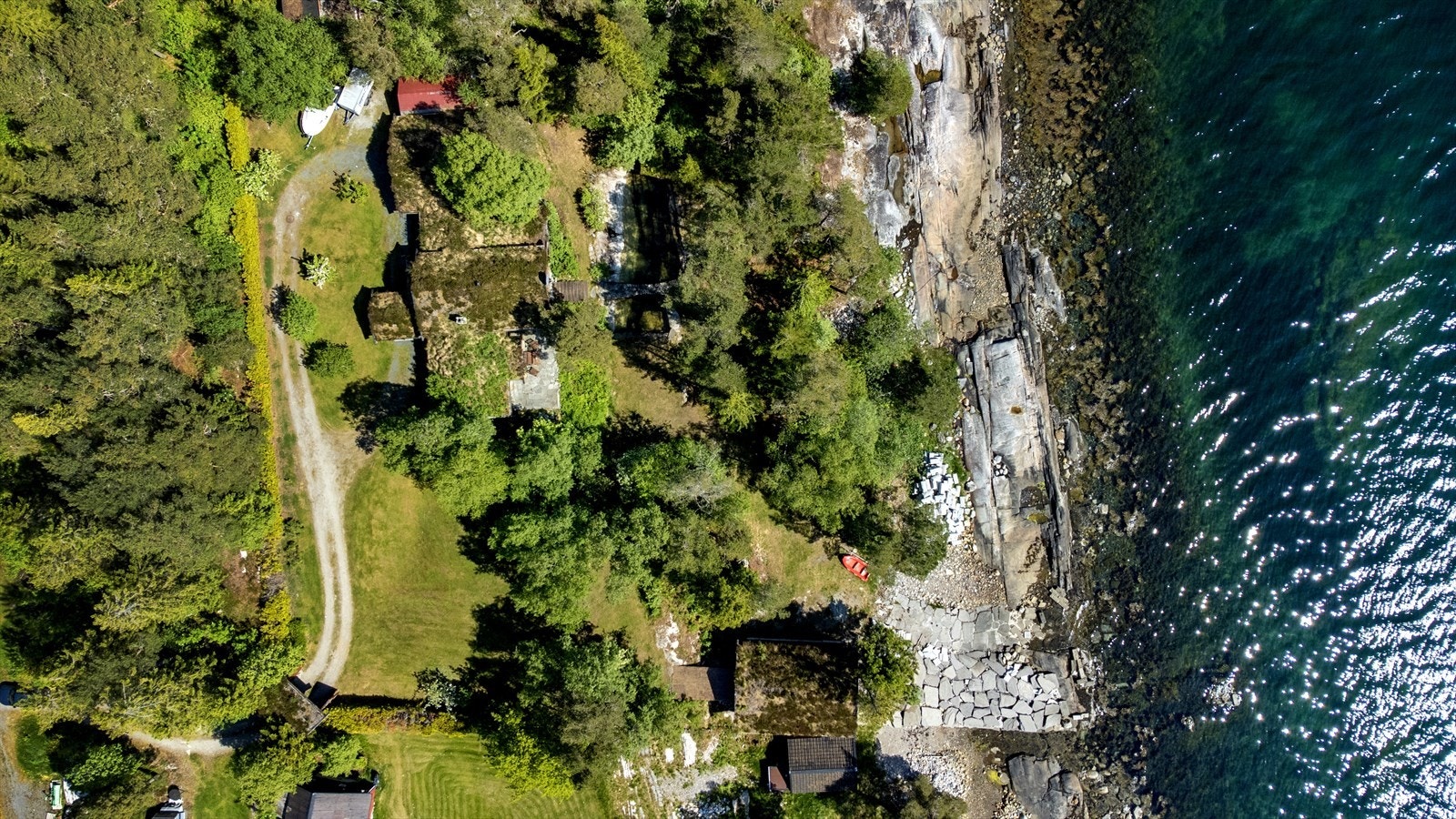 Vertikalfoto som viser tomten Galleribilde