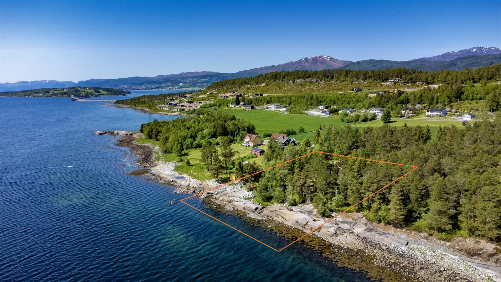 Beliggenhet i flyfoto Galleribilde