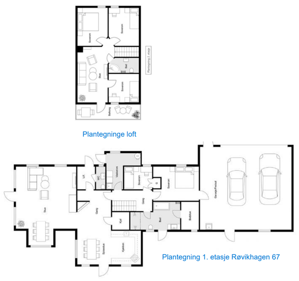Plantegning Galleribilde