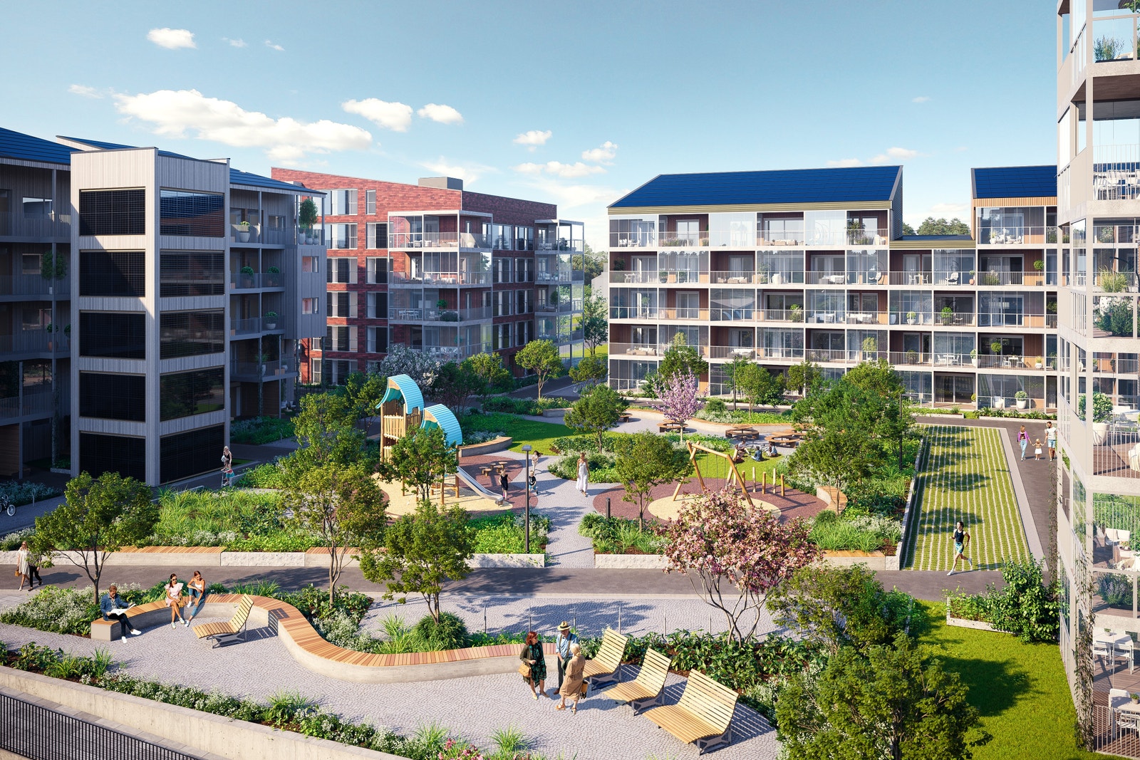 I Verket Atrium vil det bli etablert en flott hage Galleribilde