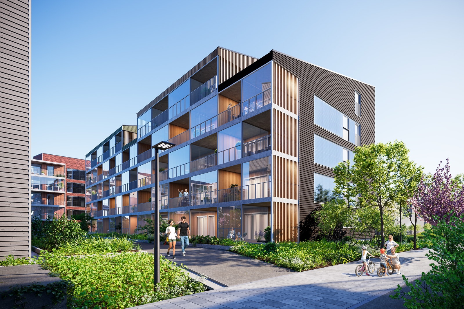 Fasadehjørnet mot syd-øst Galleribilde