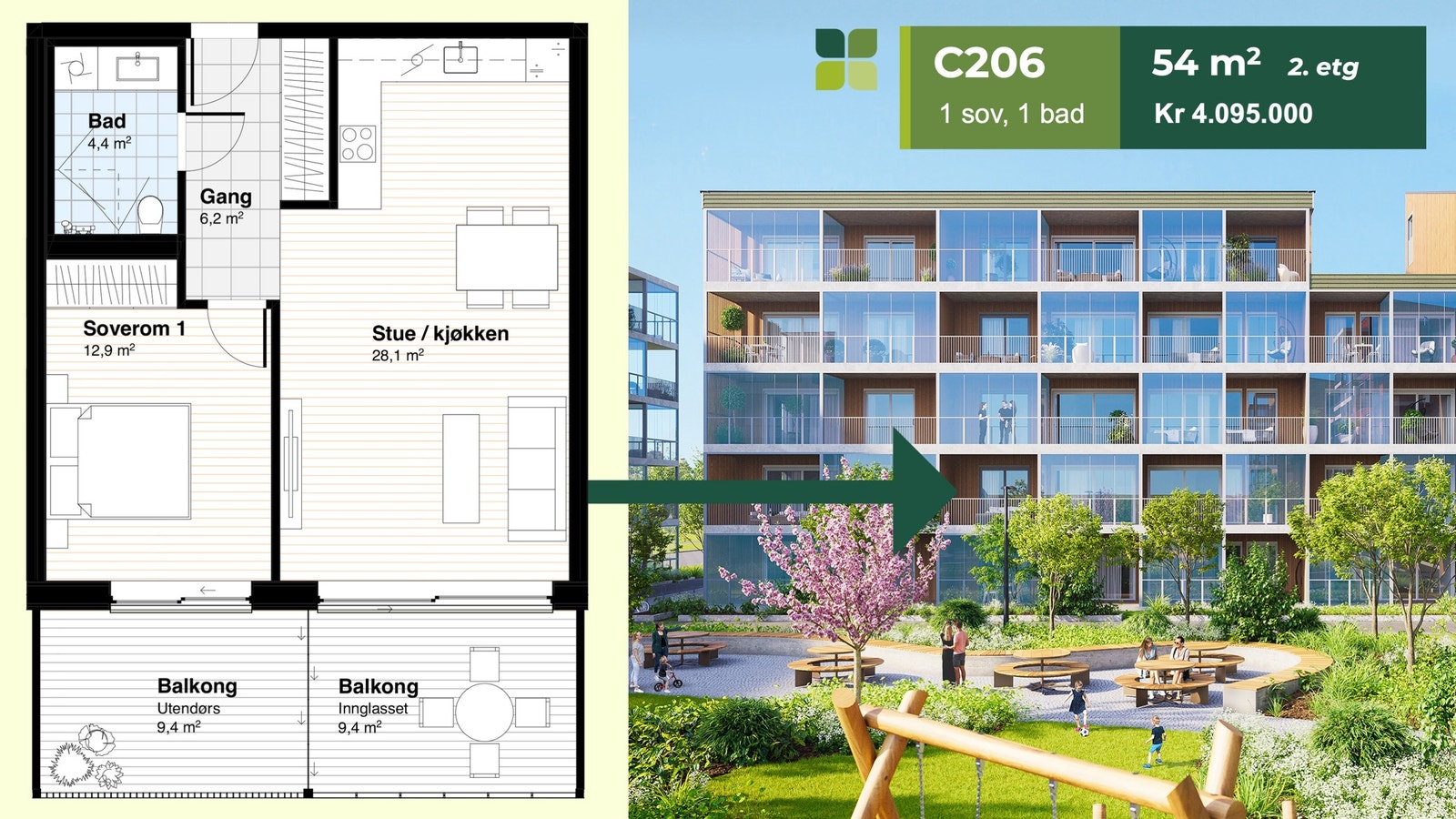 C206: 54 kvm Galleribilde