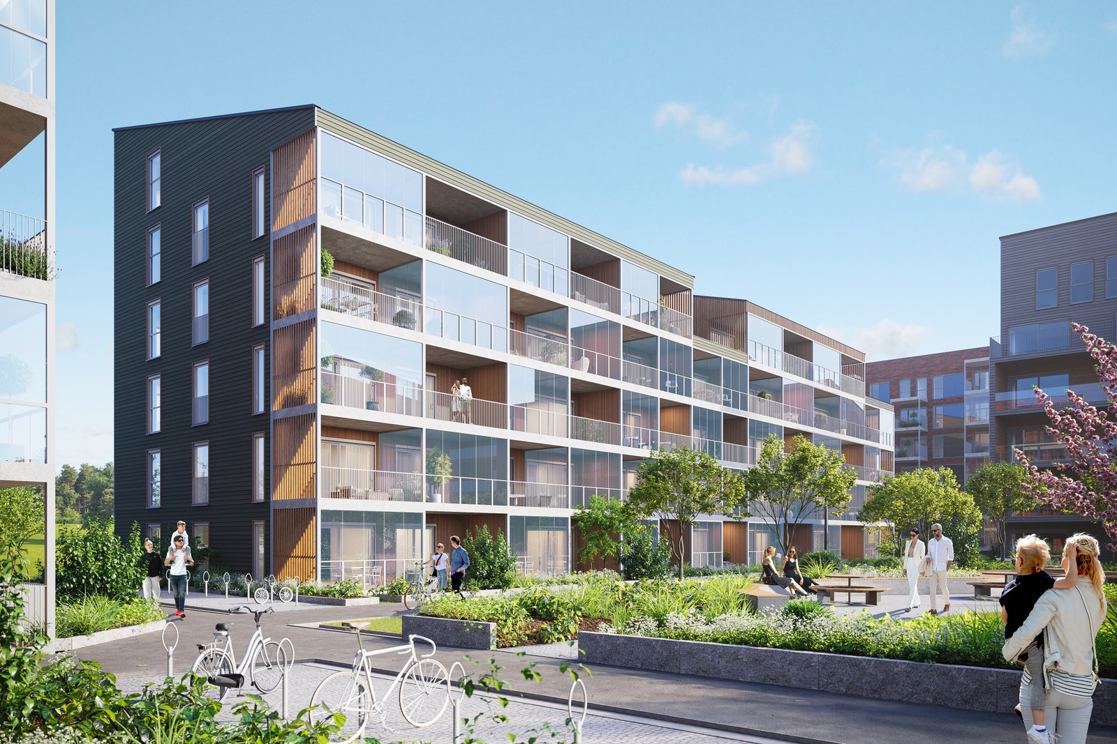 Fasadehjørnet mot syd-vest Galleribilde