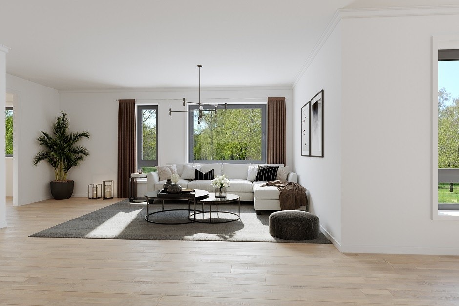 Stue 4/6- roms leilighet Galleribilde