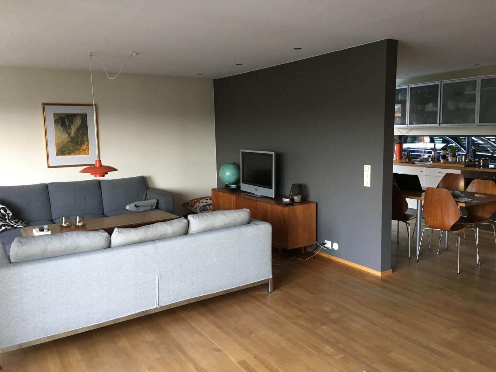 Åpen stue og kjøkken løsning Galleribilde