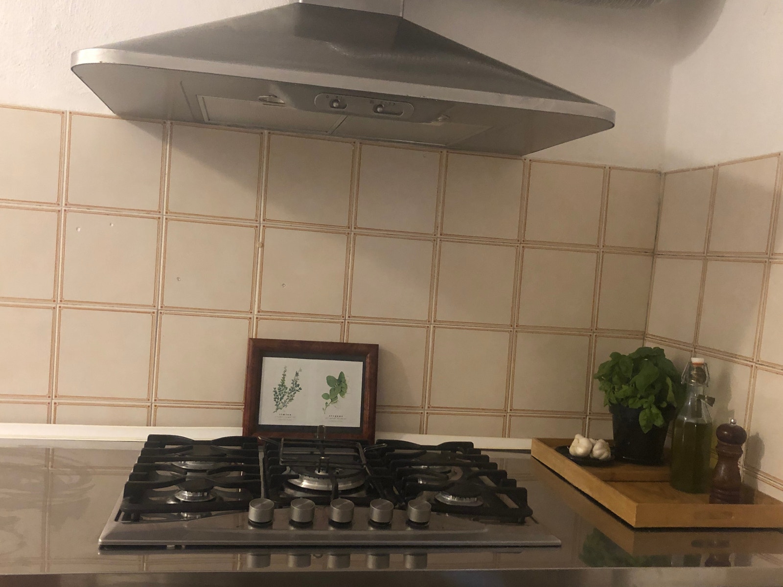 Gasskomfyr med vifte. Liten oppvaskmaskin Galleribilde